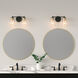 Abilene 2 Light 15 inch Matte Black Vanity Light Wall Light